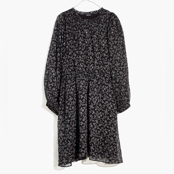 Madewell Ruffle-Neck Button-Front Mini
Dress in Dotted Vines medium - Picture 4 of 14